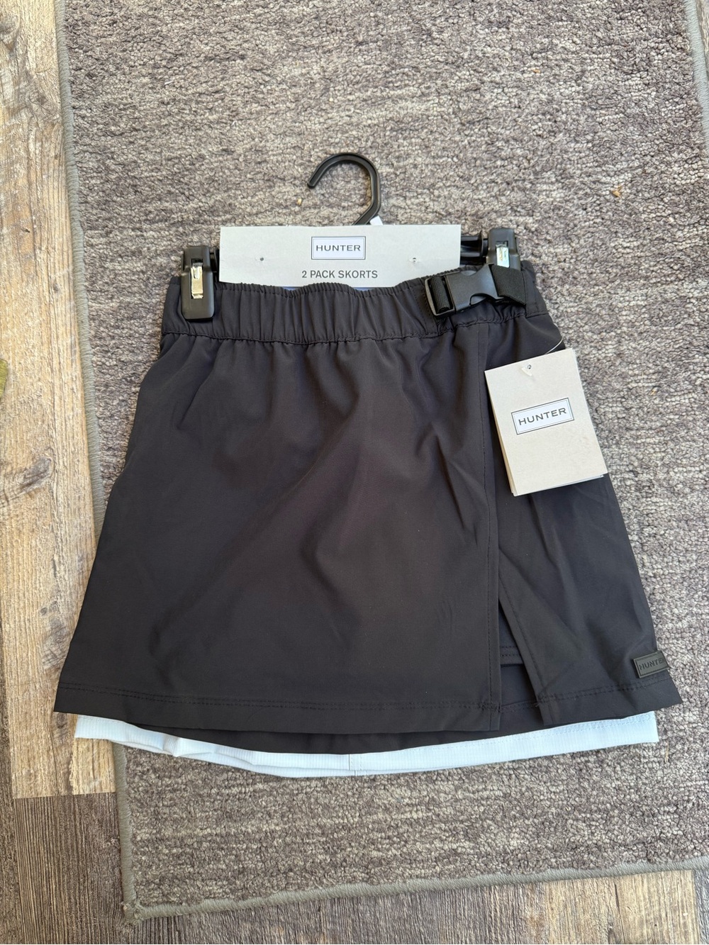 Hunter Black Mini Skort with Built-In Short - pack of 2